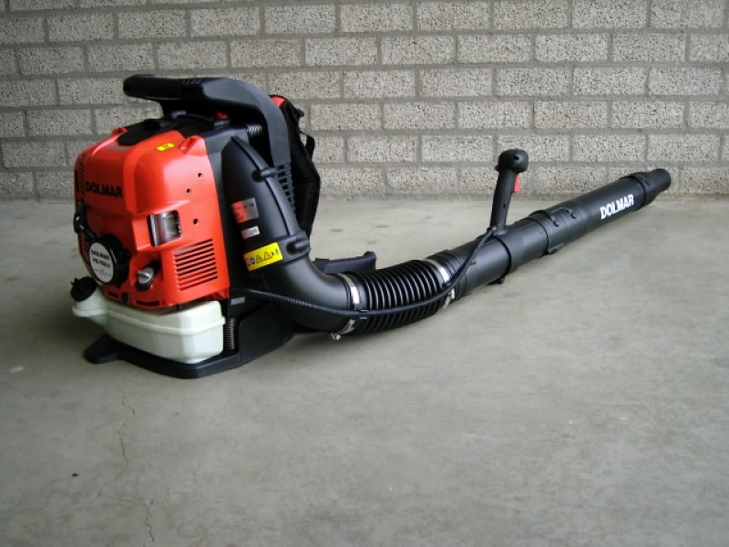 Bladblazer met benzine motor.